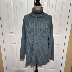 Altar'd State Green Turtleneck Sweater Size M
